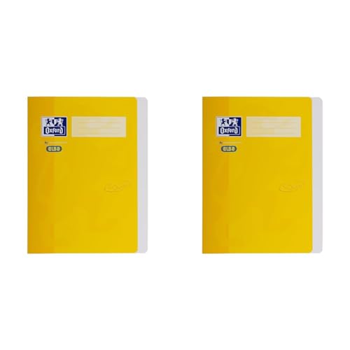 Oxford Schnellhefter A4, fester Karton, Soft Touch-Oberfläche, gelb (Packung mit 2) von Oxford