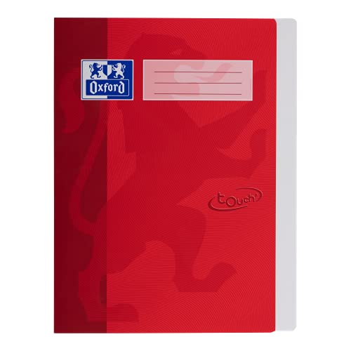 Oxford Schnellhefter A4, fester Karton, Soft Touch-Oberfläche, rot von Oxford