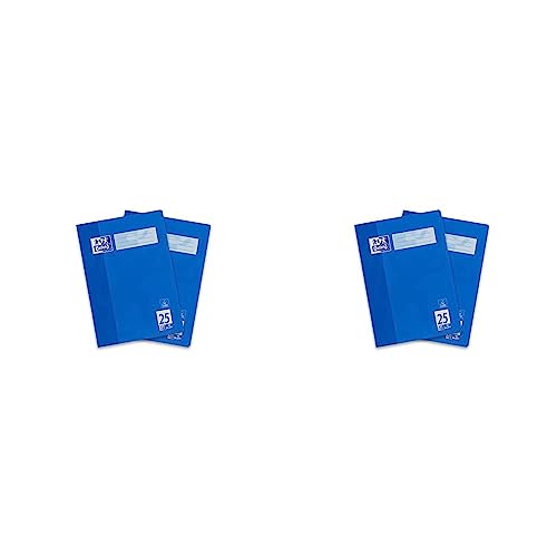 Oxford Schulheft A4, 16 Blatt, Lineatur 25, liniert mit Rand, 2 Stück (Packung mit 2) von Oxford
