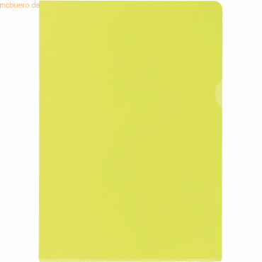 Oxford Sichthülle Premium A4 PVC-Folie 0,15mm VE=25 Stück gelb von Oxford