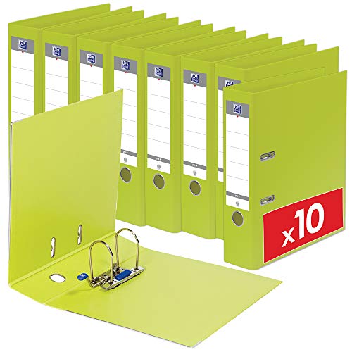 Oxford Smart Pro+ Ordner A4 80 mm PP/PP Grün 10er Stück Oxford Smart Pro+ Ordner A4 80 mm PP/PP Grün 10er Stück von Oxford