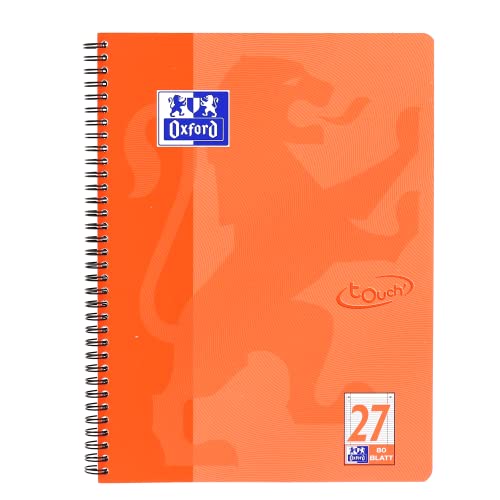 Oxford Touch Collegeblock A4, liniert mit Doppelrand, 80 Blatt, koralle Oxford Touch Collegeblock A4, liniert mit Doppelrand, 80 Blatt, koralle von Oxford