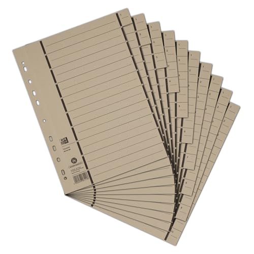 Oxford Trennblätter A4 aus Karton mit Perforation, grau, 100 Stück Oxford Trennblätter A4 aus Karton mit Perforation, grau, 100 Stück von Oxford