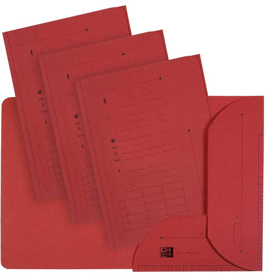 Oxford ULTIMATE Einstellmappe mit 2 Klappen, DIN A4, rot Oxford ULTIMATE Einstellmappe mit 2 Klappen, DIN A4, rot von Oxford