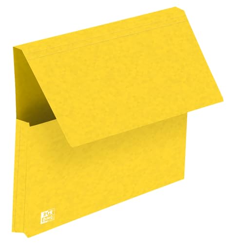 Oxford Umschlaghüllen mit Klappdeckel Top File + A4, Gelb, 25 Stück von Oxford