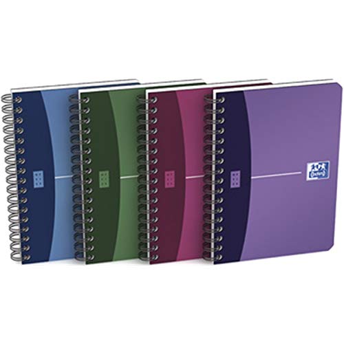 Oxford Office Spiralbuch, DIN A6, kariert, 90 Blatt, PP von Oxford