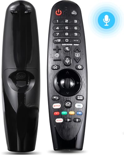 Voice-Magic-Fernbedienung für LG-TV–Ersatzfernbedienung, Kompatibel mit LG Smart OLED Thinq WebOS TVs für AKB75855501 AN-MR24GN AN-MR23GN AN-MR22GN AN-MR21GA AN-MR20GA Voice-Magic-Fernbedienung für LG-TV–Ersatzfernbedienung, Kompatibel mit LG Smart OLED Thinq WebOS TVs für AKB75855501 AN-MR24GN AN-MR23GN AN-MR22GN AN-MR21GA AN-MR20GA von Oxumote