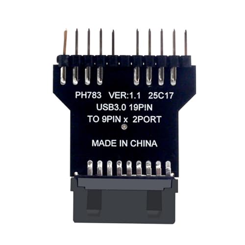 Double 9Pin USB2.0 Splitter Motherboard Adapter Für Motherboard 19Pin Schnittstellen PC Bauwerkzeugzubehör Kompatibel Double 9Pin USB2.0 Splitter Motherboard Adapter Für Motherboard 19Pin Schnittstellen PC Bauwerkzeugzubehör Kompatibel von Oxxggkao