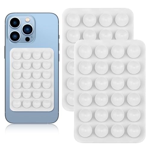 Oykrueats 2 Stück Silikon Saugnapf Handyhülle,Phone Sticky Grip Flexibel Set,Weiß Handy Noppen Halter Rückseite,Selbstklebende Silicone Suction Phone Case Saugnäpfe,Saugnapfmatte,für Alle Handyy Oykrueats 2 Stück Silikon Saugnapf Handyhülle,Phone Sticky Grip Flexibel Set,Weiß Handy Noppen Halter Rückseite,Selbstklebende Silicone Suction Phone Case Saugnäpfe,Saugnapfmatte,für Alle Handyy von Oykrueats