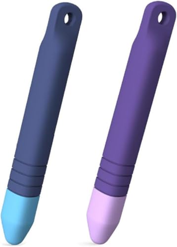 2 Stück Tablet Stift Kinder Silikon,Touchscreen Stift für Kinder,Silikon Touchscreen Stift für Kinder,Kinderfreundliche Stylus-Stifte (blau+lila),Tablet Eingabestift mit Allen Tablets usw von Oykrueats