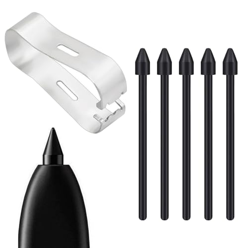 5 Stück S Pen Spitzen,Ersatz Clip Stylus Tips mit Pinzettenwerkzeug,Schwarz Original Stylus Pen Spitzen,S Pen Tips Nibs Werkzeugsatz Nachfüllen,für Präzises Schreiben und Zeichnen von Oykrueats