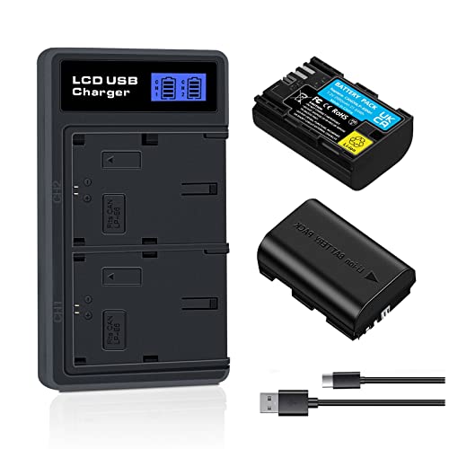 OYOMBA 21.24Wh LP-E6NH/LP-E6N/LP-E6 Akku mit Dual USB Ladegerät Kompatibel für Canon EOS R R5 R6 EOS 90D 60D 70D 80D EOS 5D II 5D III 5D IV 5Ds, EOS 6D 6D II EOS 7D 7D Mark II Kameras OYOMBA 21.24Wh LP-E6NH/LP-E6N/LP-E6 Akku mit Dual USB Ladegerät Kompatibel für Canon EOS R R5 R6 EOS 90D 60D 70D 80D EOS 5D II 5D III 5D IV 5Ds, EOS 6D 6D II EOS 7D 7D Mark II Kameras von Oyomba