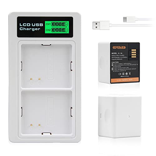 OYOMBA 2er-Pack Wiederaufladbare Akkus Kompatibel mit Arlo Pro 3, Arlo Ultra und LCD-Dual-Ladegerät Kompatibel mit Arlo Ultra 2, Arlo Pro 4, VMA5400, VMC4040P Kamera A-4a OYOMBA 2er-Pack Wiederaufladbare Akkus Kompatibel mit Arlo Pro 3, Arlo Ultra und LCD-Dual-Ladegerät Kompatibel mit Arlo Ultra 2, Arlo Pro 4, VMA5400, VMC4040P Kamera A-4a von Oyomba