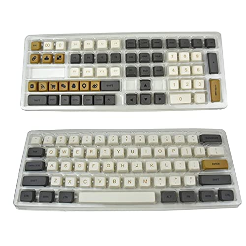 Oyrcvweuy Benutzerdefinierte Tastenkappe PBT Standard Farbsublimation Prozess Keycap 125 Tasten XDA Profil für mechanische Tastatur GK61 64 68 96 PBT Keycaps xda von Oyrcvweuy