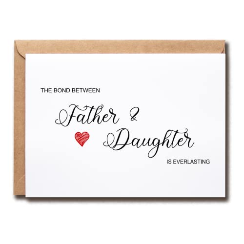 The Bond Between Father And Daughter Is Everlasting Card – Daughter Fathers Day Gift – Everlasting Love – Vatertagsgeschenk von Tochter The Bond Between Father And Daughter Is Everlasting Card – Daughter Fathers Day Gift – Everlasting Love – Vatertagsgeschenk von Tochter von OystersPearl
