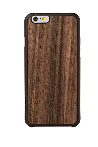 Ozaki OC556EB 0.3 Wood luxuriöse dünne Schutzhülle mit Holzrückseite inkl. Displayschutzfolie für Apple iPhone 6 / 6S ebony von Ozaki