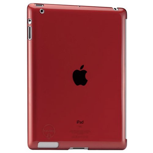Ozaki iCoat Kleiderschrank Schutzhülle Kunststoff Shell für iPad 2 - Rouge/Transparent von Ozaki