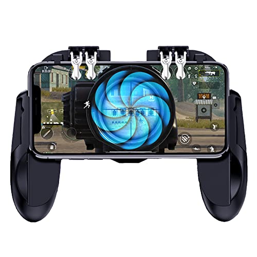 Ozkak PUBG Mobile Game Controller Smartphone Gamepad vereinfachter Tragbarer 4 Trigger L1R1 für Android iOS iPhone Samsung Huawei Smartphone von Ozkak