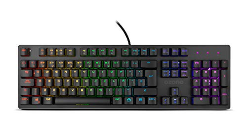 Ozone Gaming Keyboard Alliance -OZALLIANCESP- Mechanische Hybridtastatur, Tastatur-Gamer, leise, Numerisch, Layout SP, Schwarz von Ozone Gaming Gear