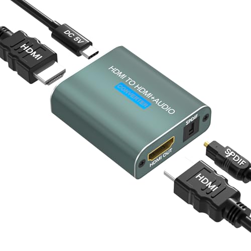 Ozvavzk HDMI Audio Extractor,HDMI Optisch Splitter Adapter unterstützt HDCP Digital DTS 5.1 PCM für Fire Stick Blu-Ray Player Ozvavzk HDMI Audio Extractor,HDMI Optisch Splitter Adapter unterstützt HDCP Digital DTS 5.1 PCM für Fire Stick Blu-Ray Player von Ozvavzk