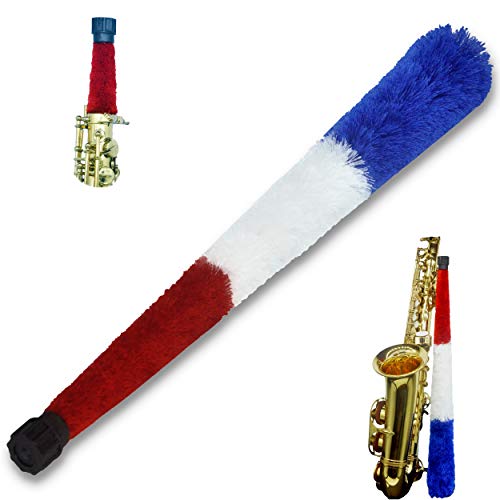 KUKYO Saxophon-Padschoner, Ultra Baumwolle, Bürstenreiniger, Pflegewerkzeug (Alto, Tricolor) von P/N