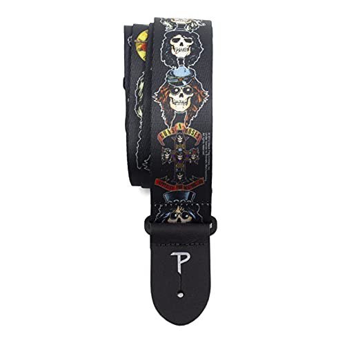 Perri's Leather PLLPCPRS Polyester Gitarrengurt Guns N Roses Totenköpfe Perri's Leather PLLPCPRS Polyester Gitarrengurt Guns N Roses Totenköpfe von P Perri's Leathers Ltd.