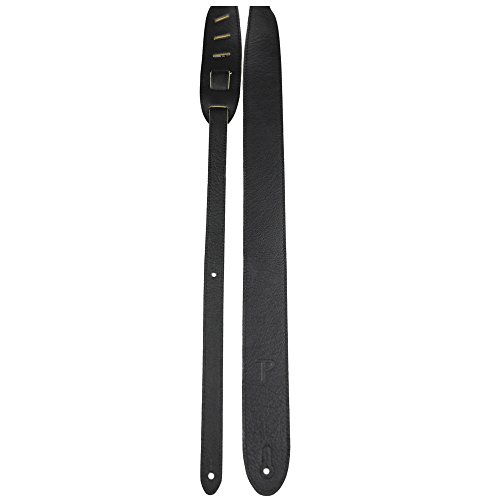 Perri's Leathers Guitar Strap (EM2-6552-XL), Black, Extra Long von P Perri's Leathers Ltd.