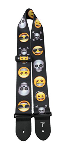 Perri's Leathers LPCPE-8219 2.5" Heat Transfer Emoji Guitar Strap Perri's Leathers LPCPE-8219 2.5" Heat Transfer Emoji Guitar Strap von P Perri's Leathers Ltd.