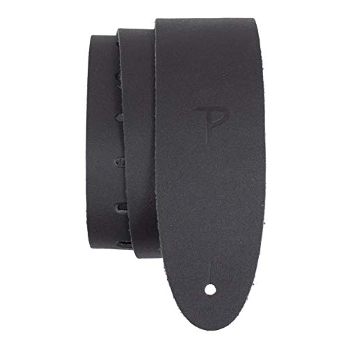 Perri's Leathers Ltd. - 1 Gitarrengurt - Verstellbare Länge - E-Gitarre, Akustikgitarre und Bass - Leder - Schwarz - Breite 6 cm (B25-179) von P Perri's Leathers Ltd.