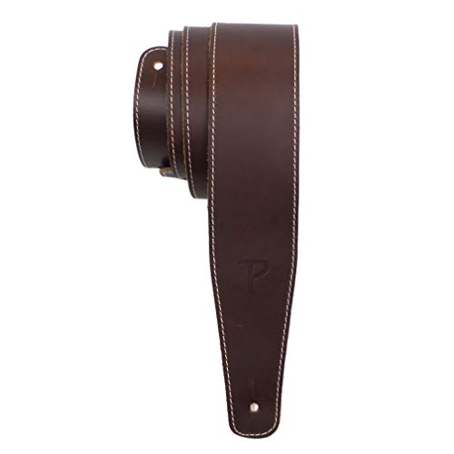 Perri's Leathers Ltd. - Gitarrengurt - Baseball-Leder (Serie) - Braun - Einstellbar - Für Akustik-/Bass-/Elektrogitarren - Hergestellt in Kanada (SP25S-7050) von P Perri's Leathers Ltd.