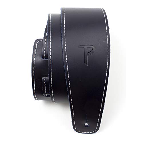 Perri's Leathers Ltd. - Gitarrengurt - Baseball-Leder (Serie) - Dunkelblau - Einstellbar - Für Akustik-/Bass-/Elektrogitarren - Hergestellt in Kanada (SP25S-7051) von P Perri's Leathers Ltd.