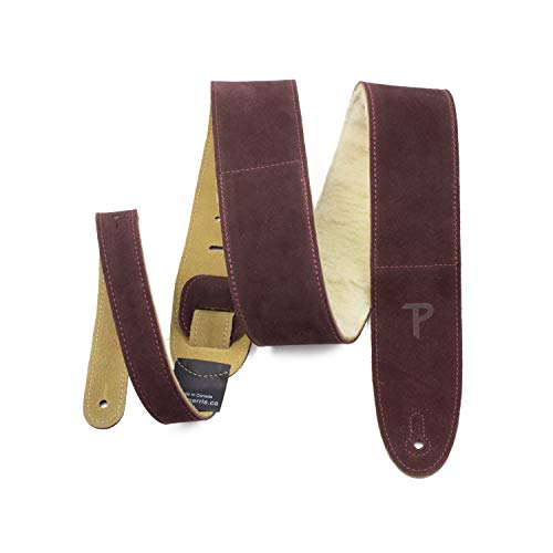 Perri's Leathers Ltd. - Gitarrengurt - Einstellbare Länge - Schafslederpolsterung - Bordeaux - Made in Canada (DL325S-210) von P Perri's Leathers Ltd.