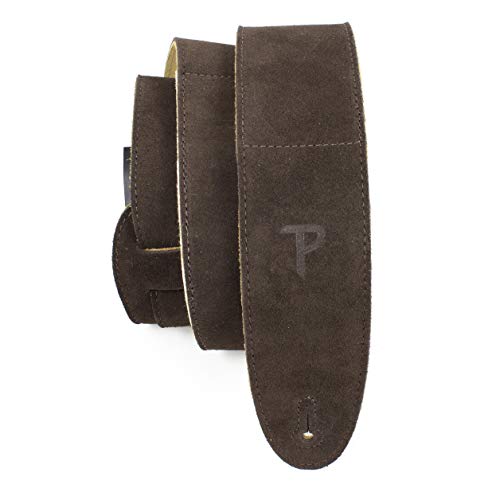 Perri's Leathers Ltd. - Gitarrengurt - Einstellbare Länge - Schafslederpolsterung - Braun - Made in Canada (DL325S-201) von P Perri's Leathers Ltd.