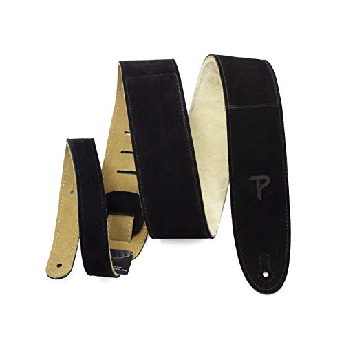 Perri's Leathers Ltd. - Gitarrengurt - Einstellbare Länge - Schafslederpolsterung - Schwarz - Made in Canada (DL325S-202). von P Perri's Leathers Ltd.