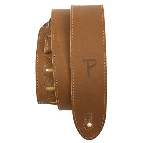 Perri's Leathers Ltd. - Gitarrengurt - Italienisches Leder - Braun - Einstellbar - Für Akustik-/Bass-/Elektro-Gitarren - Made in Canada (BM2-7083) von P Perri's Leathers Ltd.