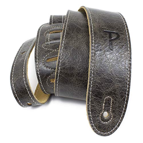 Perri's Leathers Ltd. - Gitarrengurt - Italienisches Leder - Vintage braun - Einstellbar - Für Akustik-/Bass-/Elektrogitarren - Hergestellt in Kanada (BM2-6697) von P Perri's Leathers Ltd.