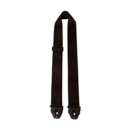 Perri's Leathers Ltd. - Gitarrengurt - Nylon - Enden mit intégrierter Gurtsicherung - Schwarz - Einstellbar - Für Akustik-/Bass-/Elektrogitarren - Hergestellt in Kanada (NWSPL-7157) von P Perri's Leathers Ltd.