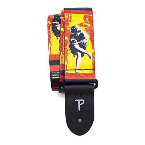 Perri's Leathers Ltd. - Gitarrengurt - Polyester - Guns N Roses - Einstellbar - Für Akustik-/Bass-/Elektro-Gitarren - Made in Canada (LPCP-6011) von P Perri's Leathers Ltd.