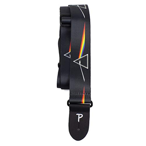 Perri's Leathers Ltd. - Gitarrengurt - Polyester - Pink Floyd - Dark Side of the Moon - Offizielles Lizenzprodukt - Einstellbar - Für Akustik-/Bass-/Elektrogitarren - Hergestellt in Kanada (LPCP-1070) von P Perri's Leathers Ltd.