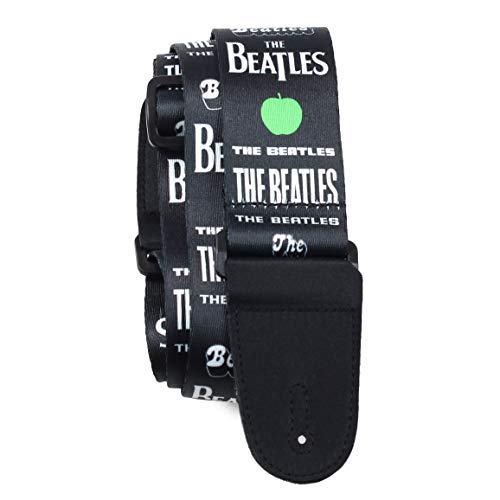 Perri's Leathers Ltd. - The Beatles - Gitarrengurt - Grüne Äpfel - Offizielles Lizenzprodukt - Einstellbar - Für Akustik-/Bass-/Elektrogitarren - Hergestellt in Kanada (LPCP-6105) von P Perri's Leathers Ltd.