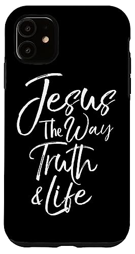 Hülle für iPhone 11 Christlicher Bibelvers Zitat Cute Jesus the Way Truth & Life von P37 Design Studio Jesus Shirts