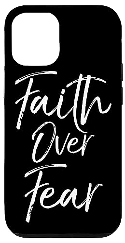 Hülle für iPhone 12/12 Pro Inspirierende christliche Handyhülle Jesus Faith Over Fear Hülle für iPhone 12/12 Pro Inspirierende christliche Handyhülle Jesus Faith Over Fear von P37 Design Studio Jesus Shirts