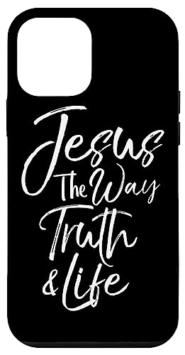 Hülle für iPhone 12 mini Christlicher Bibelvers Zitat Cute Jesus the Way Truth & Life von P37 Design Studio Jesus Shirts