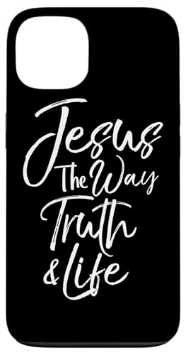 Hülle für iPhone 13 Christlicher Bibelvers Zitat Cute Jesus the Way Truth & Life von P37 Design Studio Jesus Shirts