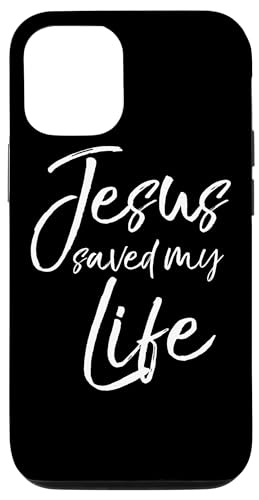 Hülle für iPhone 13 Nette christliche Rettung Zitat Glaube Jesus rettete mein Leben von P37 Design Studio Jesus Shirts