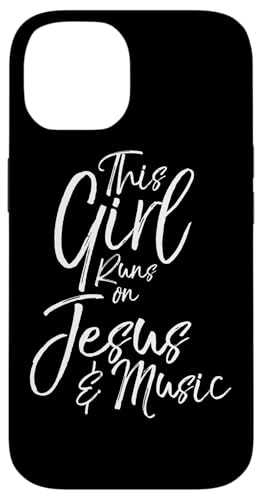 Hülle für iPhone 14 Niedliches christliches Musikgeschenk "This Girl Runs on Jesus & Music" Hülle für iPhone 14 Niedliches christliches Musikgeschenk "This Girl Runs on Jesus & Music" von P37 Design Studio Jesus Shirts