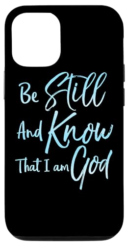 Hülle für iPhone 15 Blue Watercolor Phone Gift Be Still and Know That I Am God von P37 Design Studio Jesus Shirts