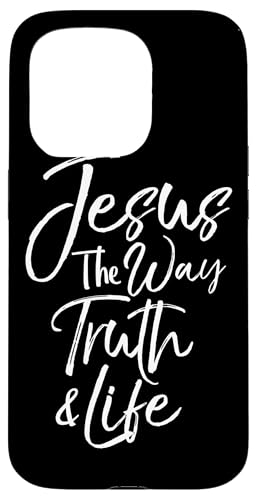 Hülle für iPhone 15 Pro Christlicher Bibelvers Zitat Cute Jesus the Way Truth & Life Hülle für iPhone 15 Pro Christlicher Bibelvers Zitat Cute Jesus the Way Truth & Life von P37 Design Studio Jesus Shirts