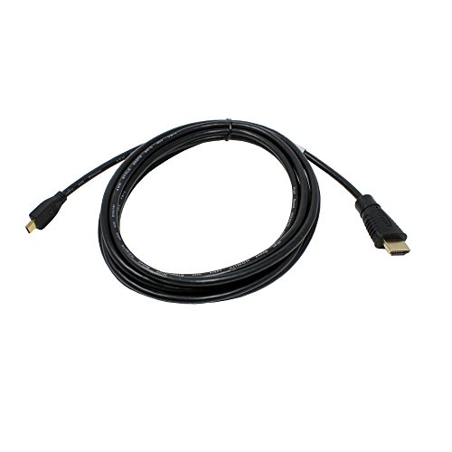 3m High Speed HDMI Kabel auf Micro-HDMI für Panasonic Lumix DC-FZ82;2160p/24Hz, Full HD 3D, ethernetfähig, HDMI (Typ: A-Stecker) zu micro HDMI (Typ: D-Stecker) von P4A