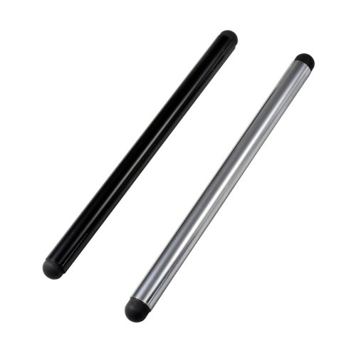 Eingabestift für C15 Qualcomm,2er Pack (Silber,schwarz),Länge: 103mm Ø5mm von P4A